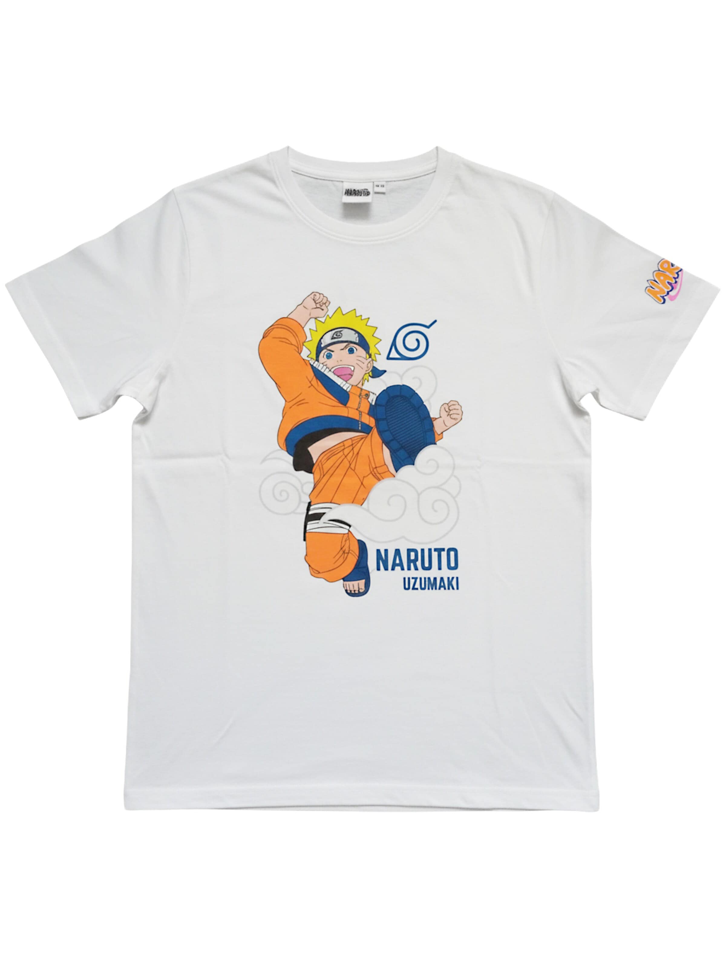 Naruto Shirt 'Uzumaki' in White: front