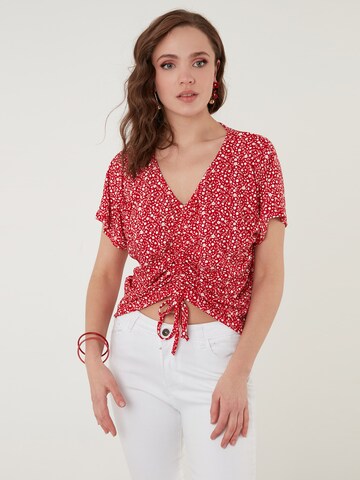 LELA Shirt in Rood: voorkant