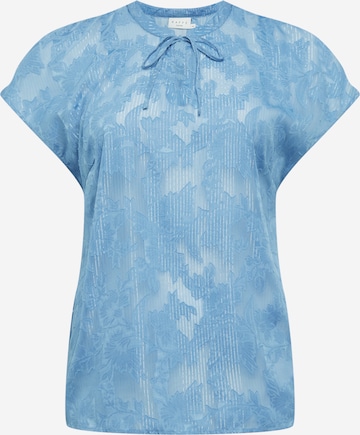 KAFFE CURVE Blouse 'Metty' in Blue: front