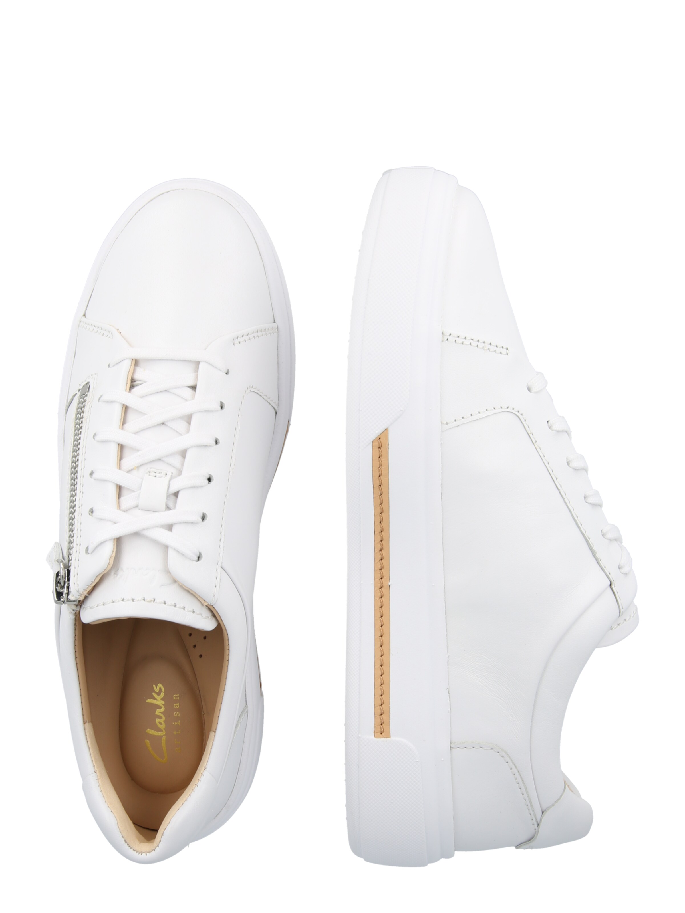 Sneaker low 'Hollyrose' de la CLARKS pe alb