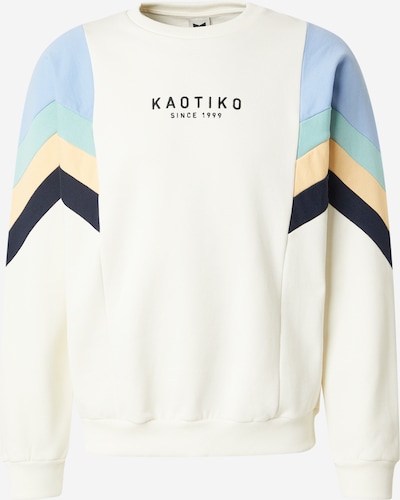 Kaotiko Sweater majica 'SEATTLE' veličine M u svijetlobež / morsko plava / svijetloplava / menta, Pregled proizvoda