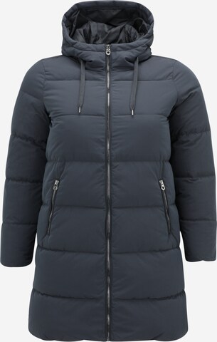 ONLY Carmakoma Winter Coat 'Dolly' in Blue: front