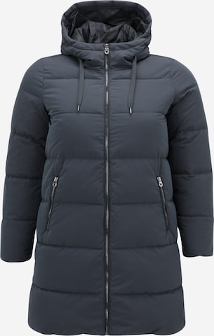 Manteau d’hiver 'Dolly' ONLY Carmakoma en bleu : devant