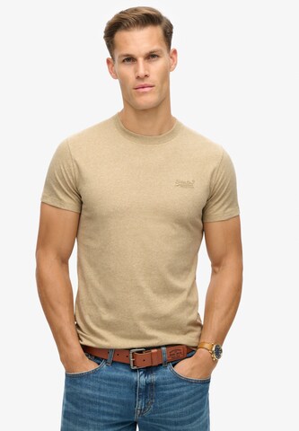 Superdry Tričko 'Essential' - Hnedá: predná strana