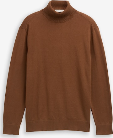 Pull-over TOM TAILOR DENIM en marron : devant