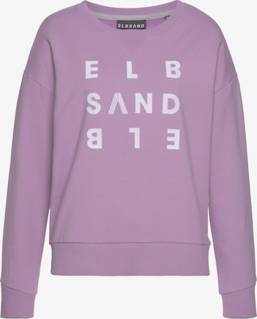 Elbsand Sweatshirt in Purple: front