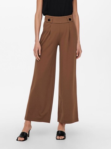 Wide leg Pantaloni con pieghe 'Geggo' di JDY in marrone: frontale