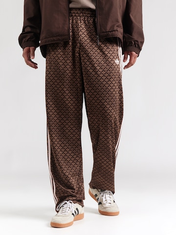 ADIDAS ORIGINALS - Loosefit Pantalón 'FIREBIRD' en marrón: frente