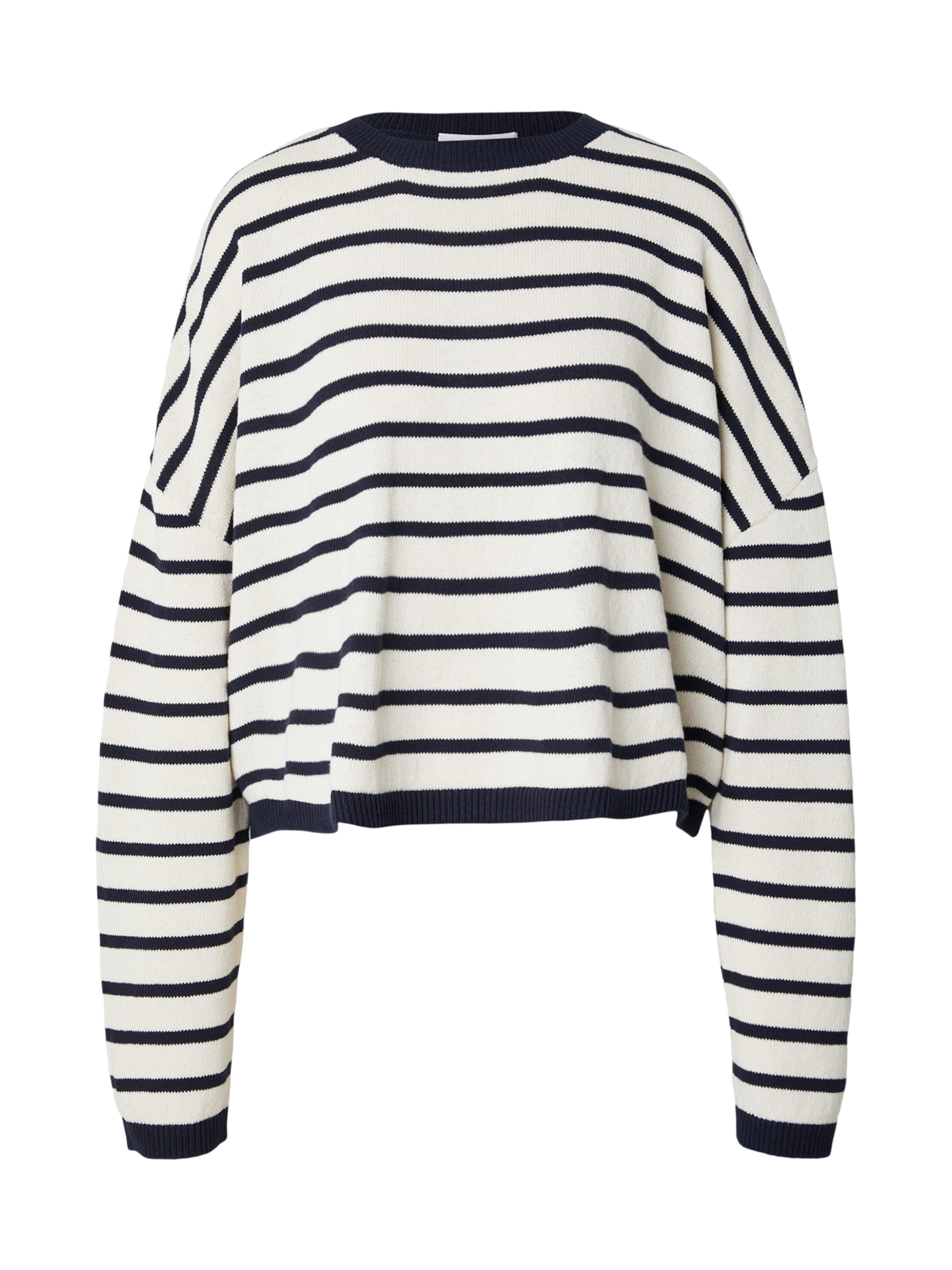 & Other Stories Pull-over oversize en XS en bleu foncé / blanc, Vue avec produit