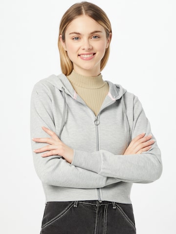 QS Zip-Up Hoodie in Grey: front