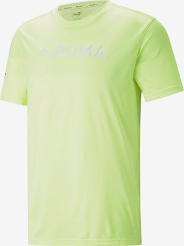 PUMA Функционална тениска в жълто: отпред