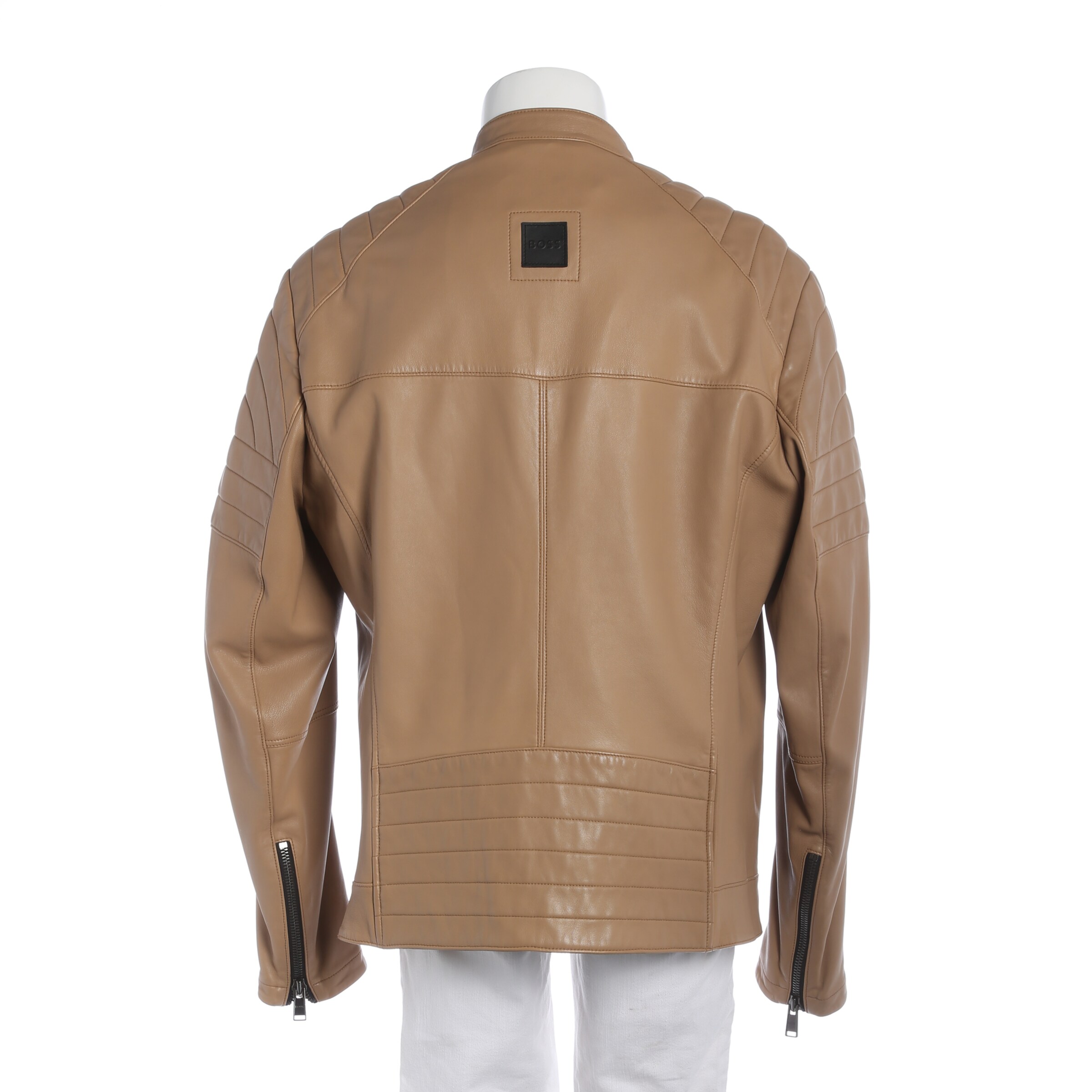 BOSS Black Lederjacke / Ledermantel XXL in Braun