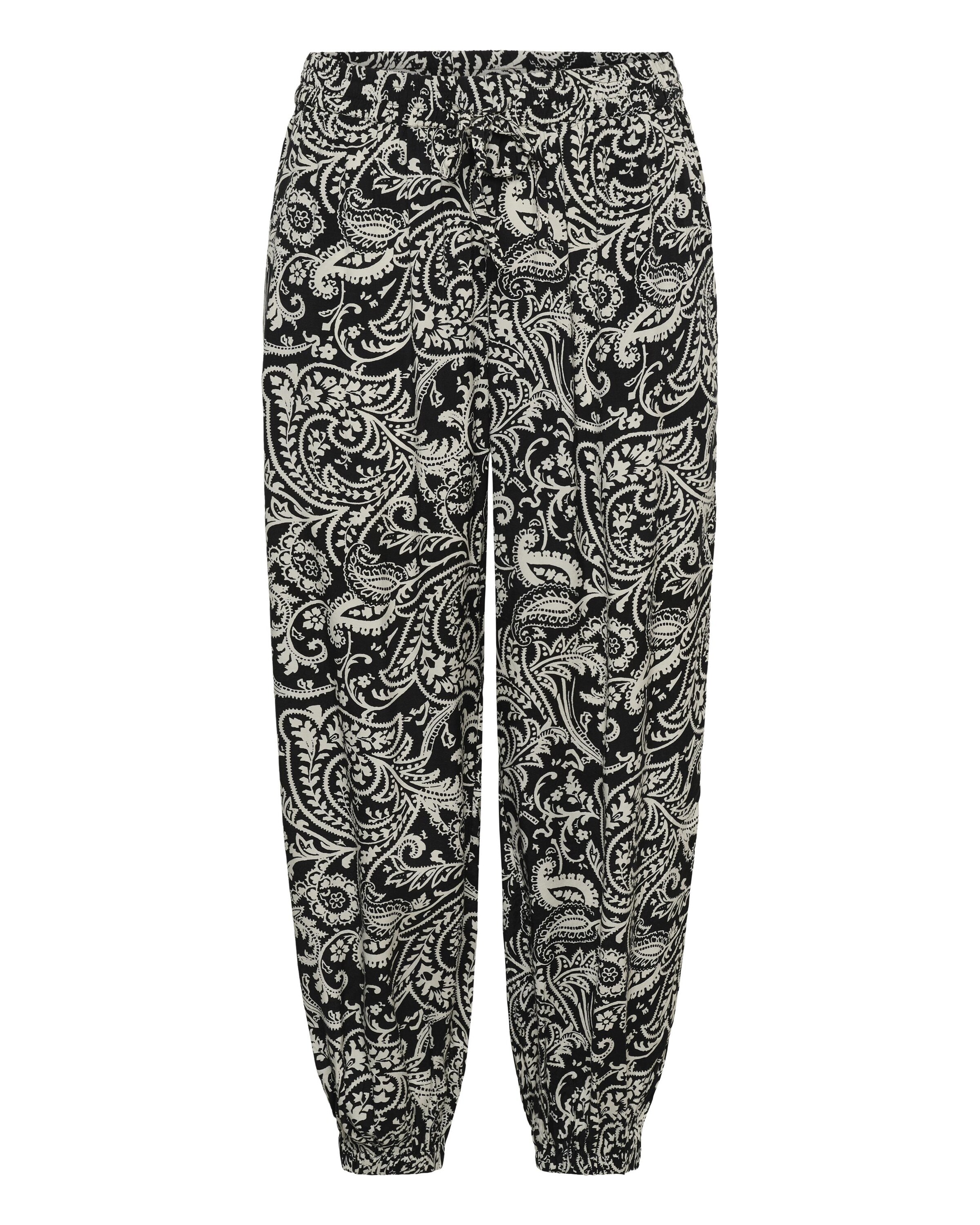 KAFFE CURVE Tapered Hose 'KCberry' in Schwarz: Vorderseite