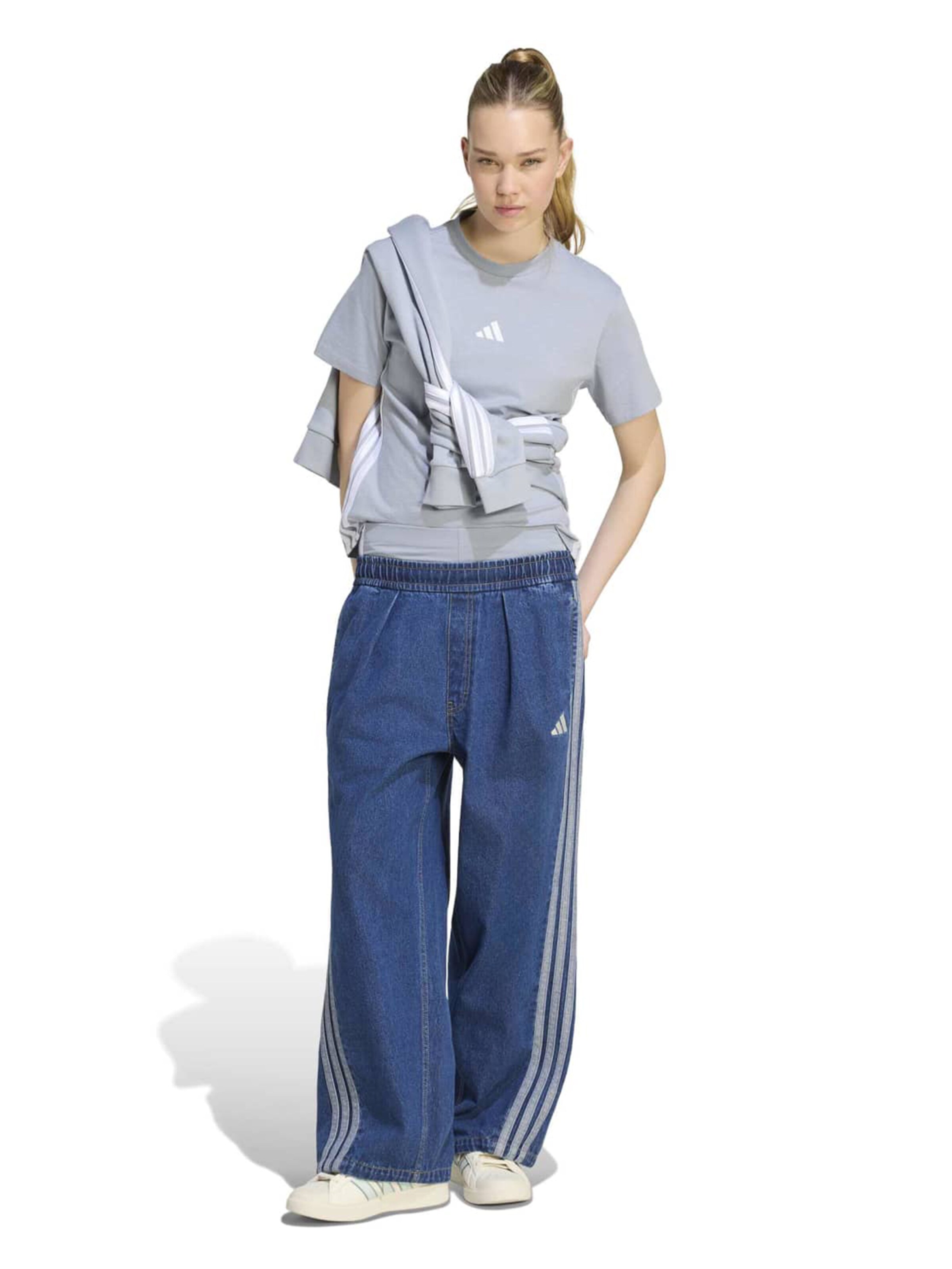 ADIDAS SPORTSWEAR - Perna larga Calças de desporto em azul
