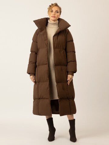 APART Winter Coat in Brown