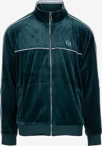 Sergio Tacchini Zip-Up Hoodie in Green: front