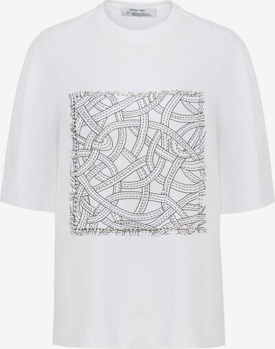 NOCTURNE T-shirt en noir / argent / blanc, Vue avec produit