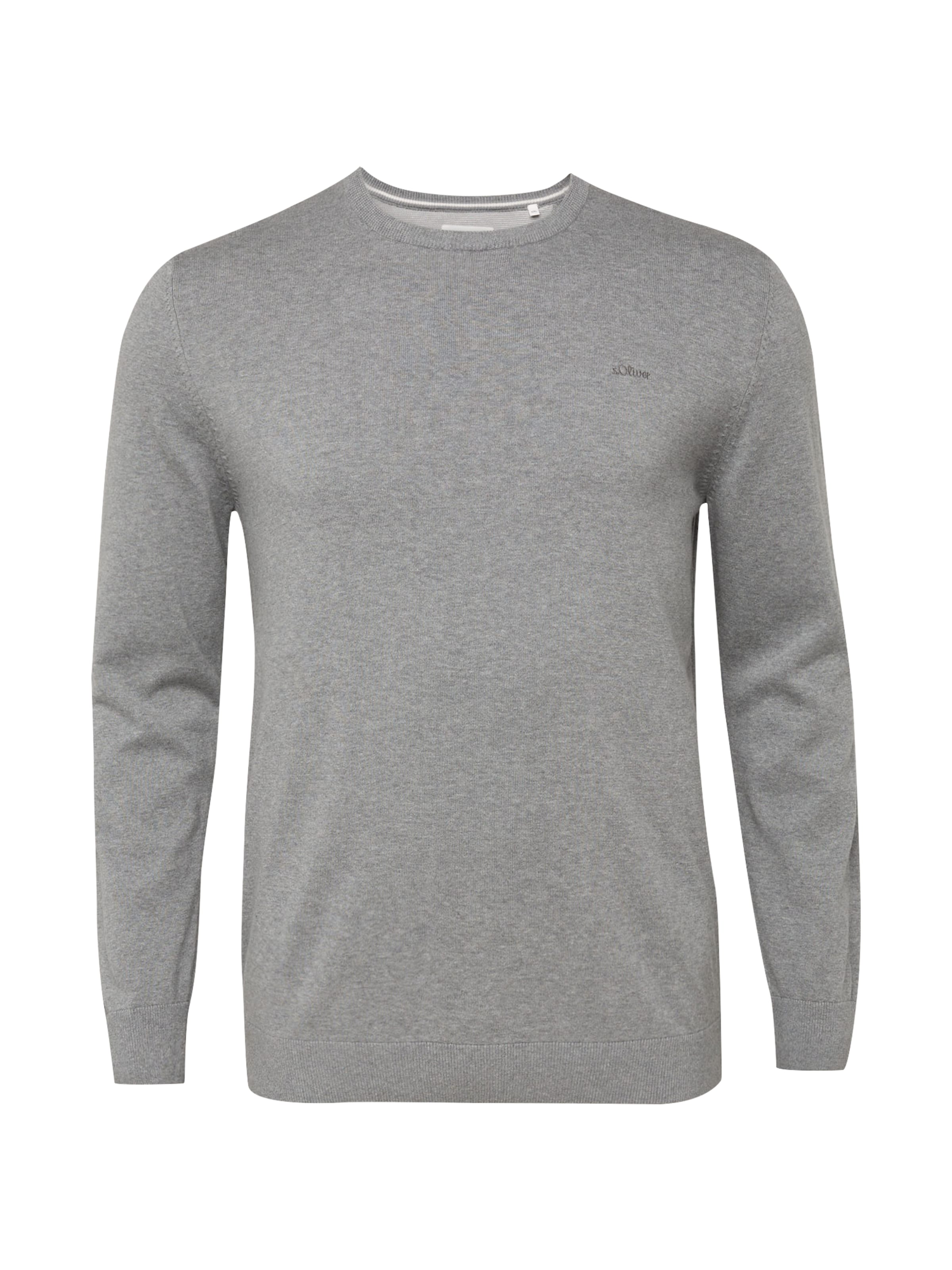 s.Oliver Men Big Sizes Pullover in Grau: Vorderseite
