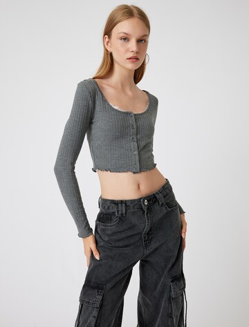 Koton Knit cardigan in Grey