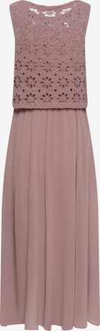 Robe 'Floria' Cream en rose : devant