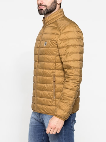 Carrera Jeans Outdoor jacket 'High-Neck' in Yellow
