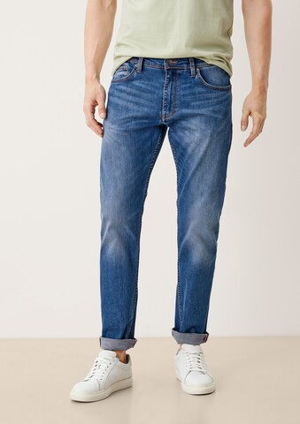 s.Oliver Slimfit Jeans 'Keith' in Blauw: voorkant