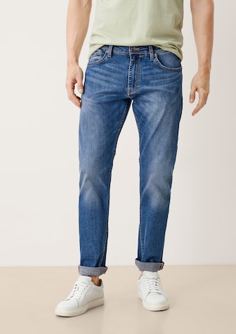 s.Oliver Slimfit Jeans 'Keith' in Blauw: voorkant