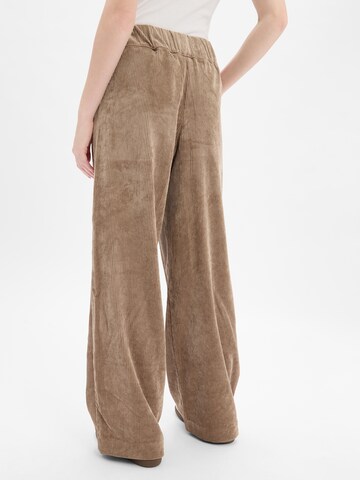Marie Lund Wide leg Pants in Brown