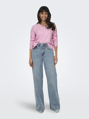 ONLY Pullover 'ONLCamilla' in Pink