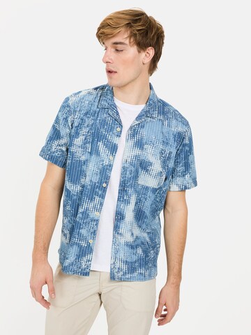 CAMEL ACTIVE - Ajuste regular Camisa en azul: frente