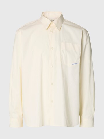 SELECTED Button Up Shirt in Yellow: front