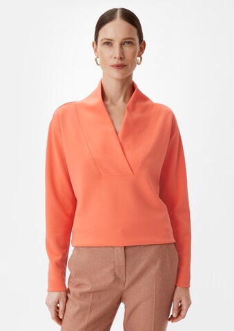 Sweat-shirt COMMA en orange : devant