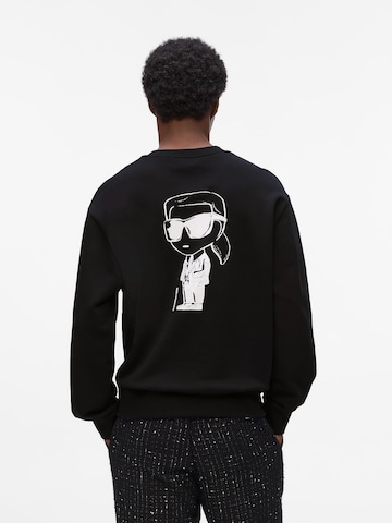 Karl Lagerfeld Bluzka sportowa 'Ikon' w kolorze czarny: przód