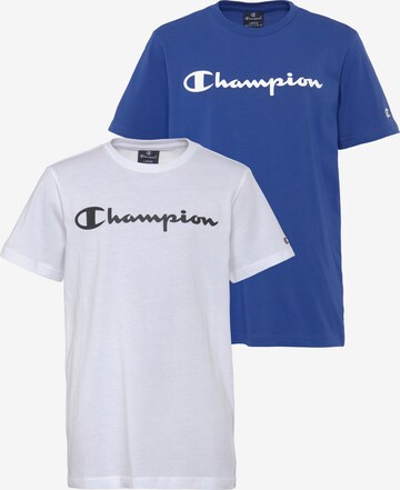 Champion Authentic Athletic Apparel Shirt in Blue: front