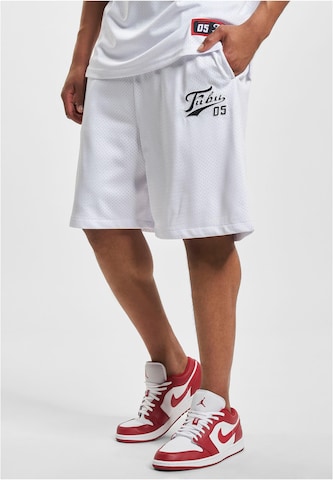 FUBU Regular Pants in White: front