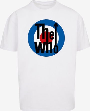 T-Shirt 'The Who Target' F4NT4STIC en blanc : devant