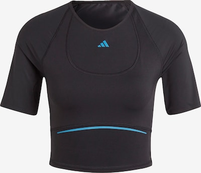 ADIDAS PERFORMANCE Функционална тениска в лазурно синьо / черно, Преглед на продукта