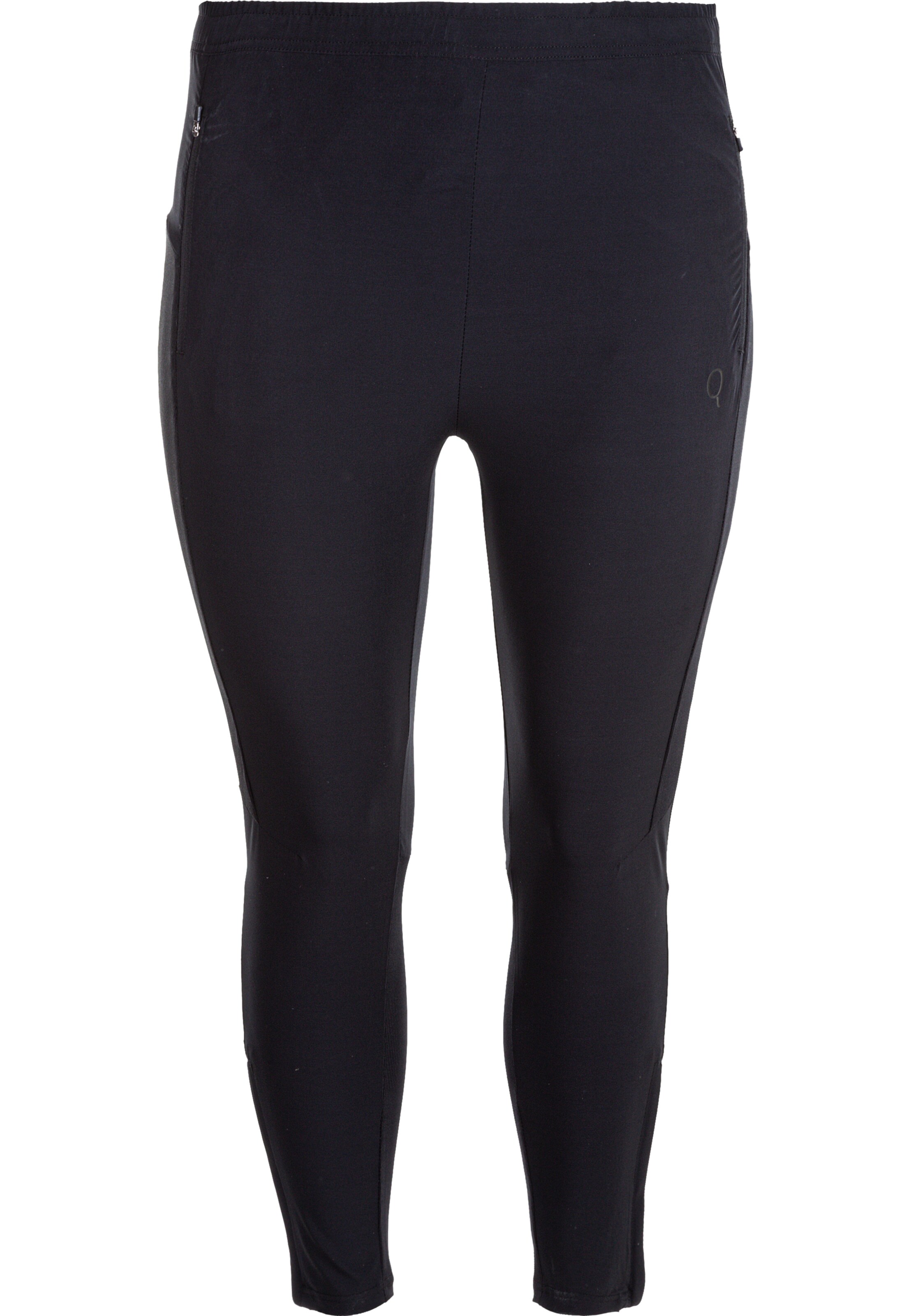 Q by Endurance Slimfit Leggings 'ISABELY W' in Zwart: voorkant