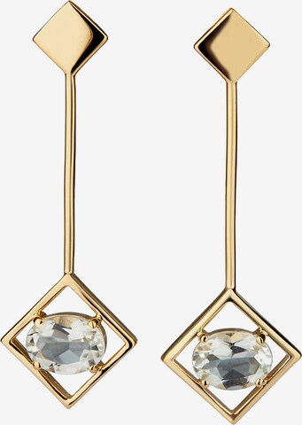 Carolin Stone Earrings in Gold: front