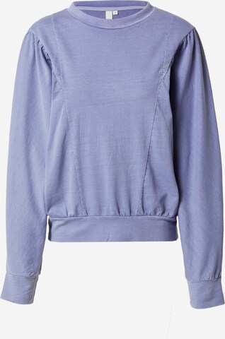 QS Sweatshirt in Lila: voorkant