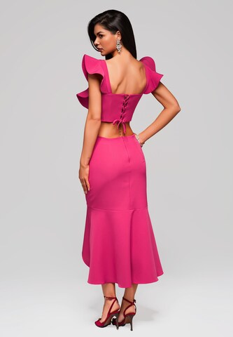 Ombre Evening dress in Pink