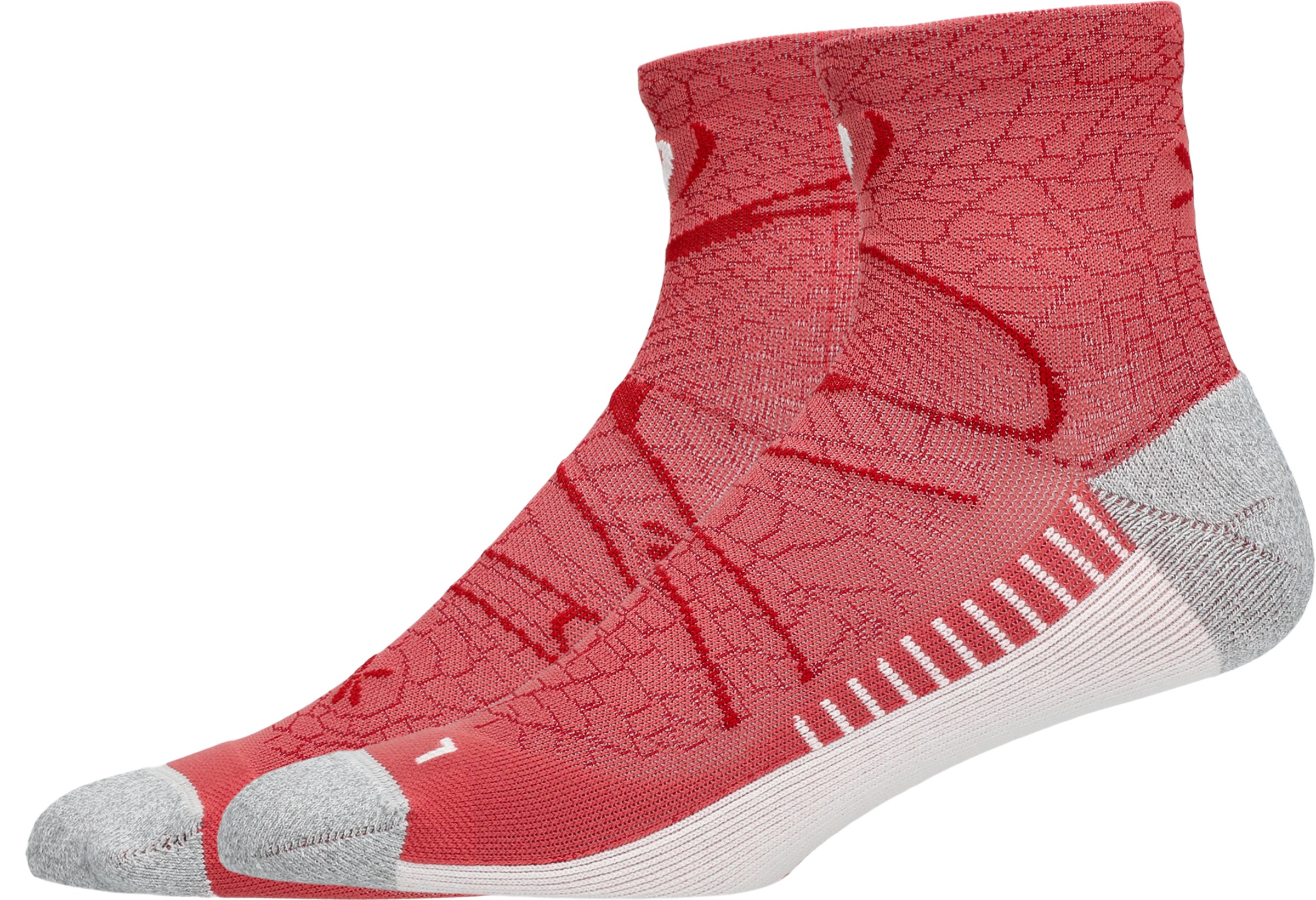 ASICS Athletic Socks in Red: front