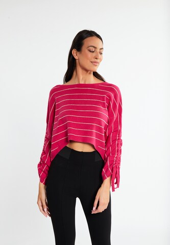 Pull-over faina en rose : devant