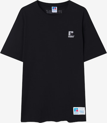 Tricou de la Pull&Bear pe negru: față