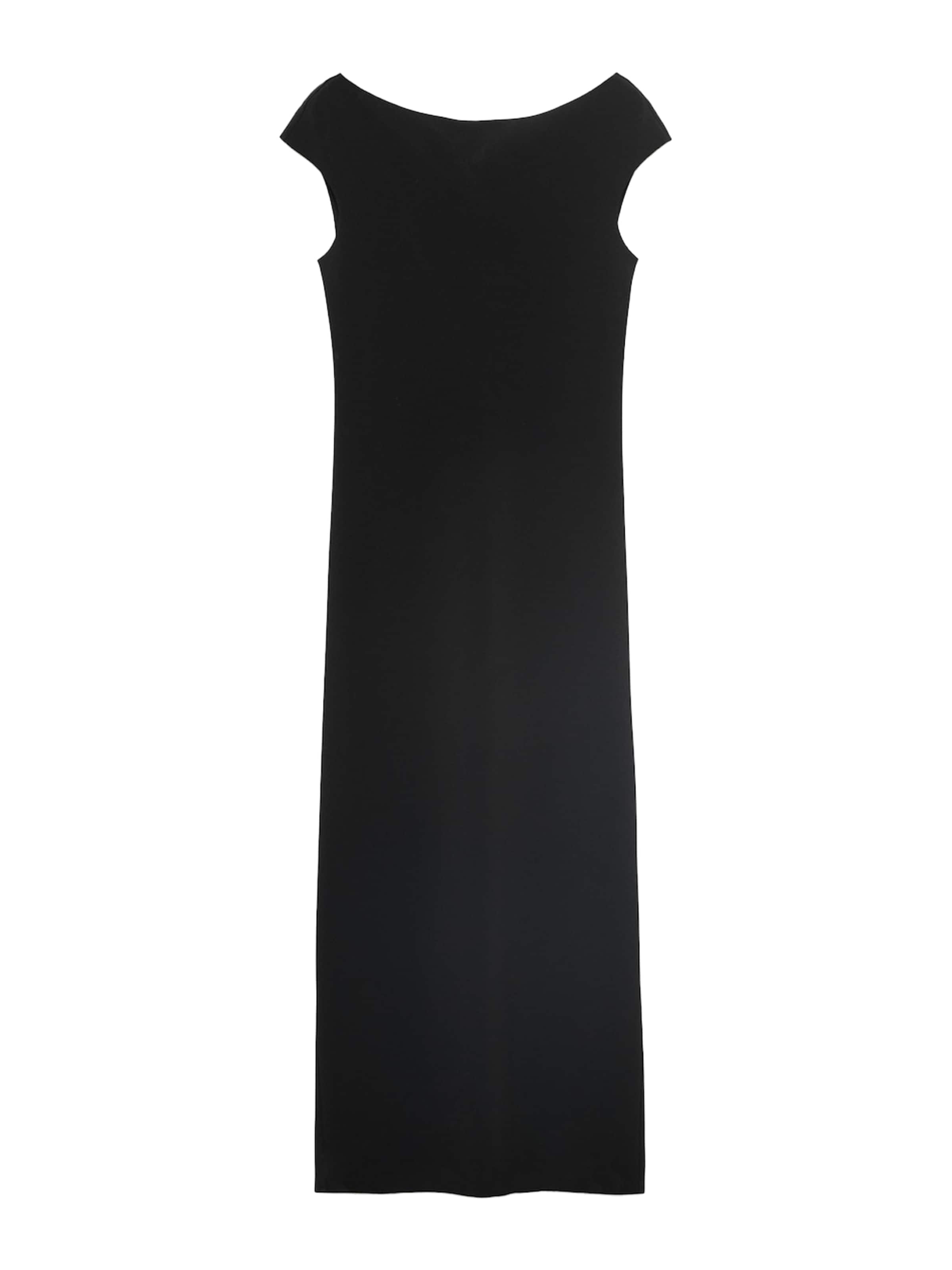 MANGO Klänning 'BACKLESS' i svart: framsida