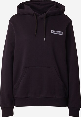 NAPAPIJRI Sweatshirt 'IAATO' in Black: front