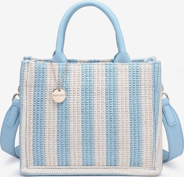 Borsa a tracolla 'Borsa a Tracolla Eliara Donna - Tessuto Intrecciato Rafia e' di Kassandra in blu: frontale