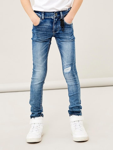 Skinny Jean 'Pete' NAME IT en bleu : devant