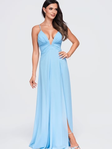 Ombre Abendkleid‌ in Blau