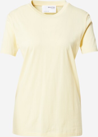 SELECTED FEMME T-Shirt 'My Perfect Tee' in Gelb: predná strana